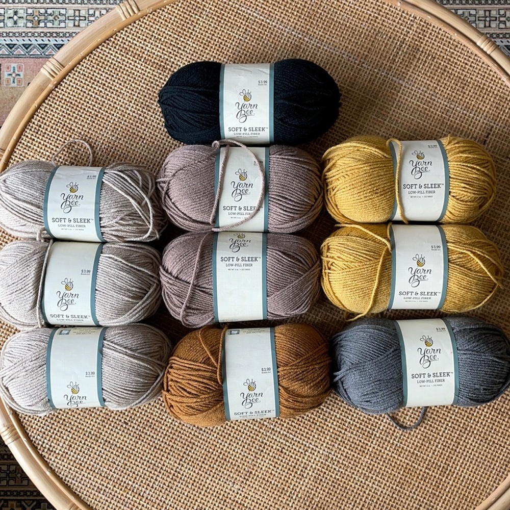 10 skeins Yarn Bee Soft & Sleek yarn